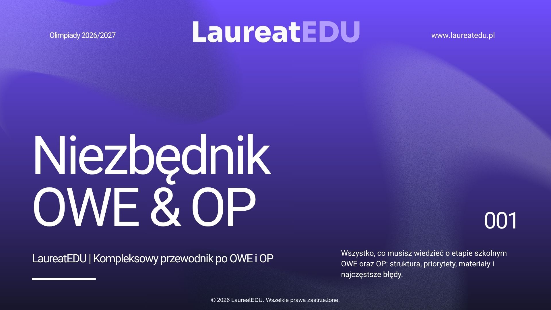 Okładka przewodnika Niezbędnik OWE i OP